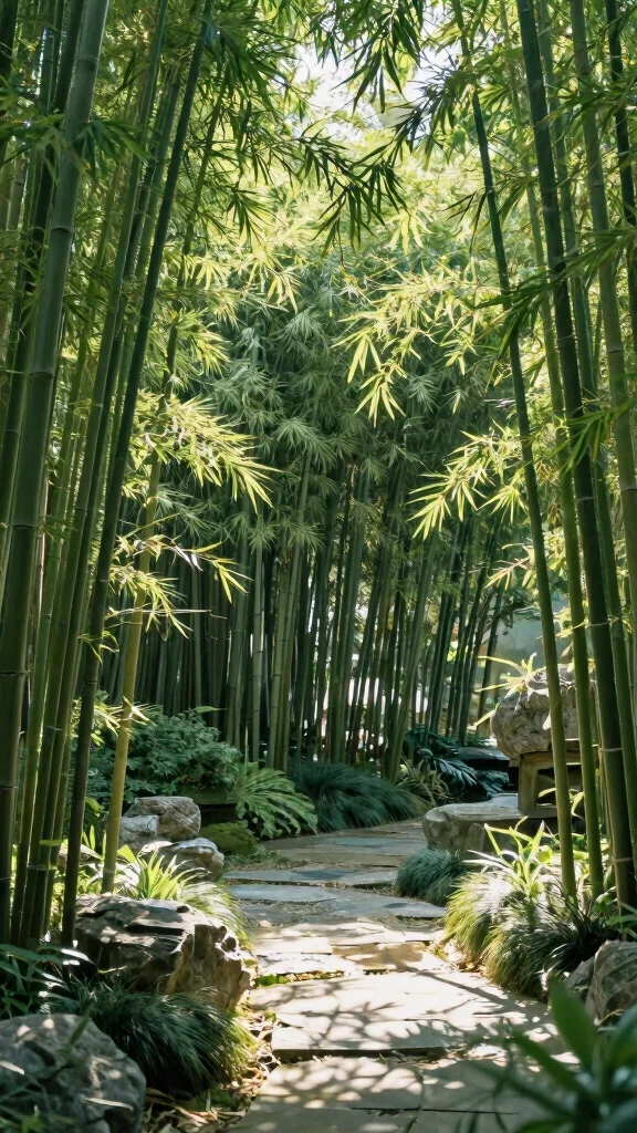 25 Erosion Control Garden Designs with Smart Drainage Solutions (You’ll Want to Copy #19!) - 20. Eco-Friendly Bamboo Gardens 1