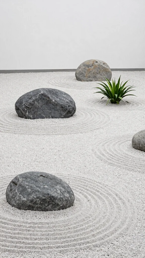 25 Erosion Control Garden Designs with Smart Drainage Solutions (You’ll Want to Copy #19!) - 23. Minimalist Zen Gardens 1