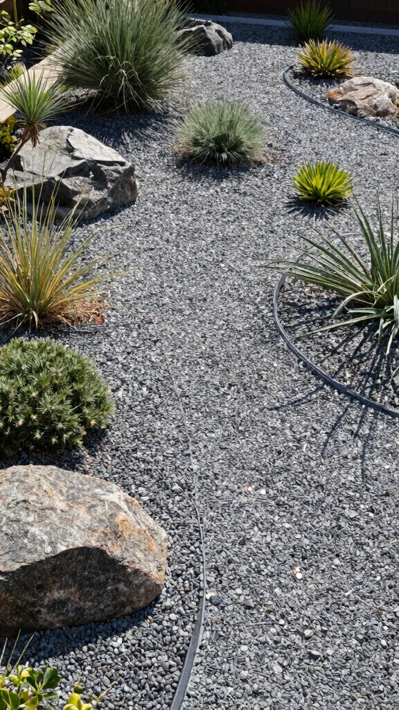 25 Erosion Control Garden Designs with Smart Drainage Solutions (You’ll Want to Copy #19!) - 5. Gravel Gardens for Drainage Efficiency 1