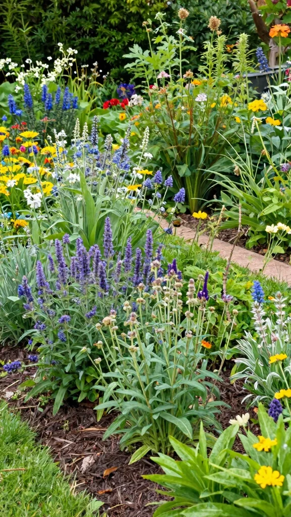 25 Erosion Control Garden Designs with Smart Drainage Solutions (You’ll Want to Copy #19!) - 8. Perennial Gardens with Smart Plant Selection 1