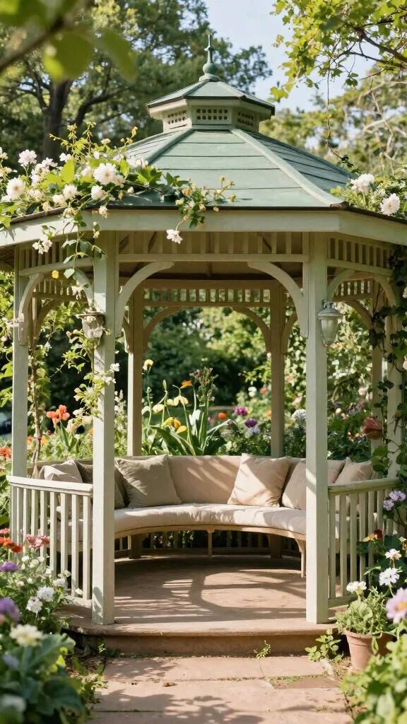 25 Inspiring Nancy Meyers Backyard Designs That Will Transform Your Outdoor Space! - 17. Charming Gazebos 1