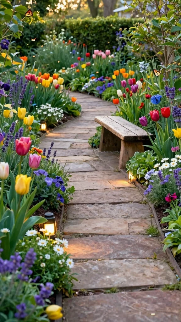 25 Inspiring Nancy Meyers Backyard Designs That Will Transform Your Outdoor Space! - 2. Lush Garden Pathways 1