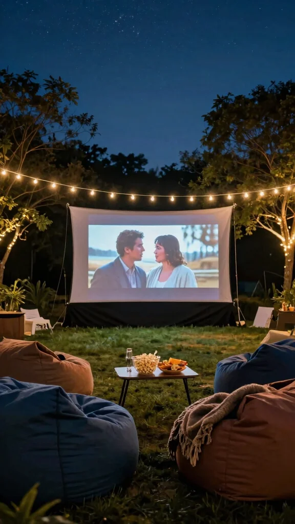 25 Inspiring Nancy Meyers Backyard Designs That Will Transform Your Outdoor Space! - 5. Outdoor Movie Nights 1