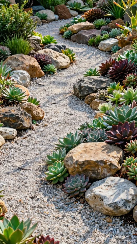 25 Simple Yet Beautiful Low-Maintenance Garden Designs That Will Make You Smile! - 1. Rock Garden Delight 1