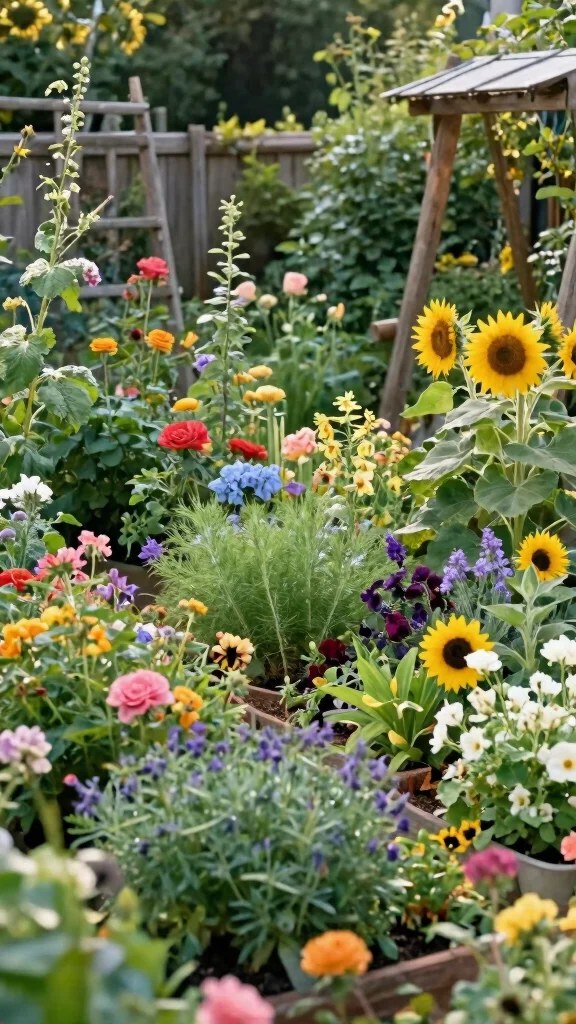 25 Simple Yet Beautiful Low-Maintenance Garden Designs That Will Make You Smile! - 10. Cottage Garden Charm 1