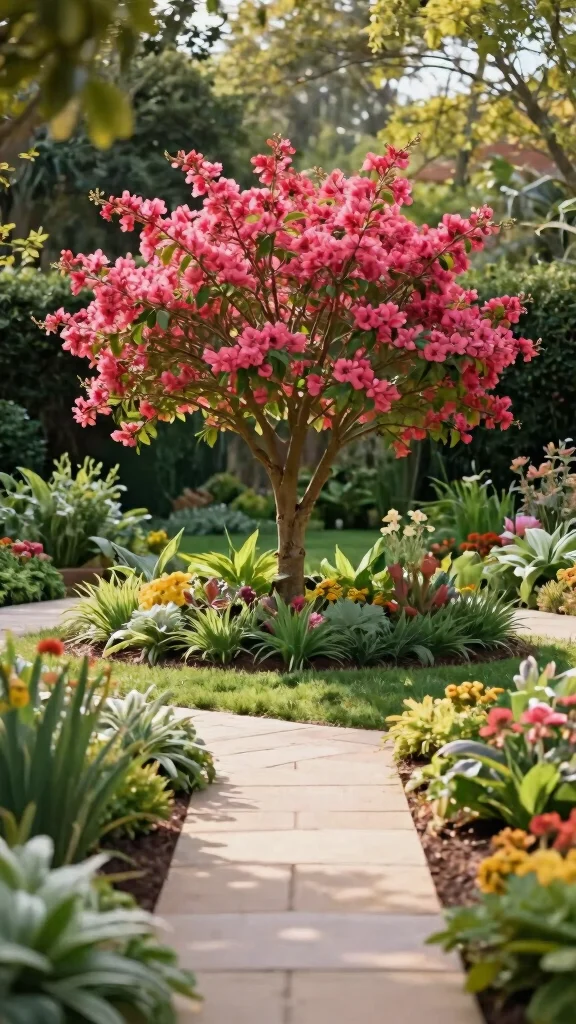 25 Simple Yet Beautiful Low-Maintenance Garden Designs That Will Make You Smile! - 12. Focal Point Flora 1