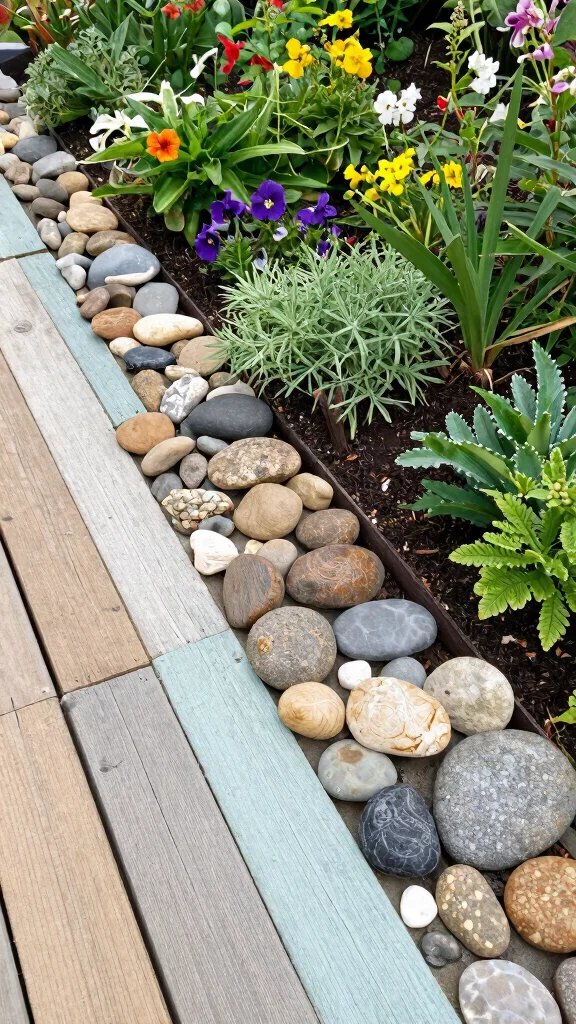 25 Simple Yet Beautiful Low-Maintenance Garden Designs That Will Make You Smile! - 15. Artistic Garden Borders 1