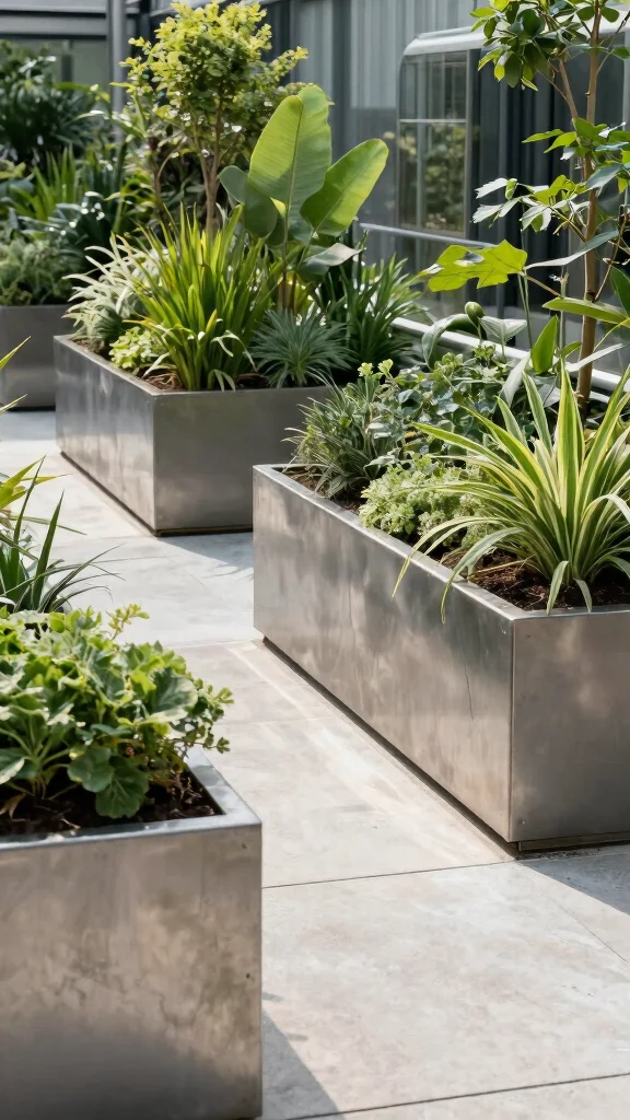 25 Simple Yet Beautiful Low-Maintenance Garden Designs That Will Make You Smile! - 18. Modern Industrial Gardens 1