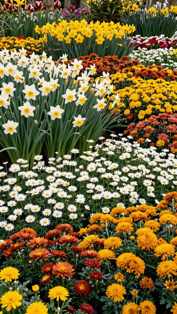 25 Simple Yet Beautiful Low-Maintenance Garden Designs That Will Make You Smile! - 19. Seasonal Color Gardens 1