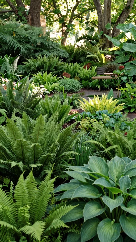 25 Simple Yet Beautiful Low-Maintenance Garden Designs That Will Make You Smile! - 20. Shade Garden Serenity 1