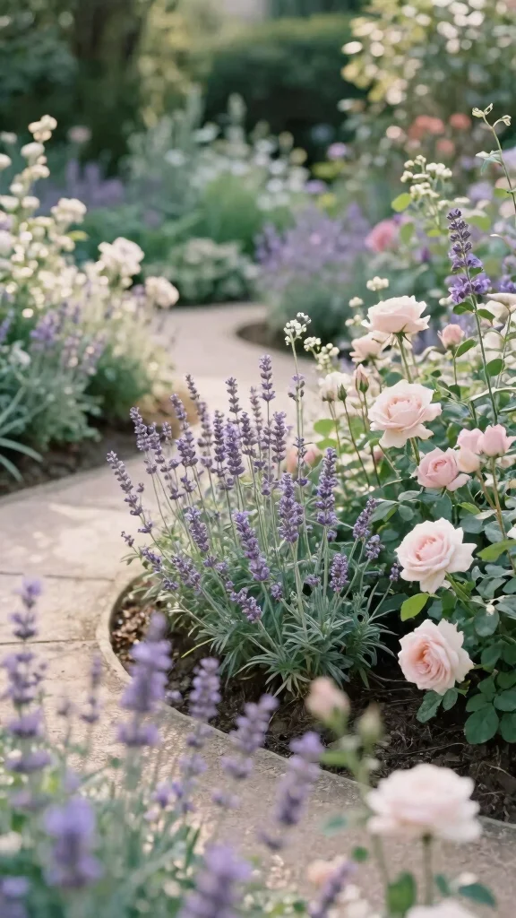 25 Simple Yet Beautiful Low-Maintenance Garden Designs That Will Make You Smile! - 23. Soft and Subtle Hues 1