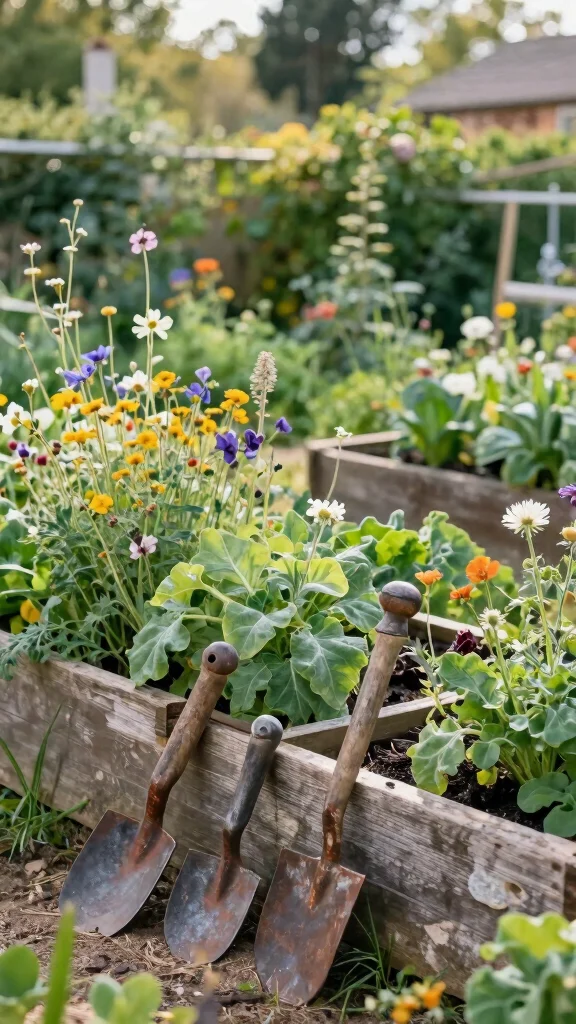 25 Simple Yet Beautiful Low-Maintenance Garden Designs That Will Make You Smile! - 24. Rustic Farmhouse Garden 1