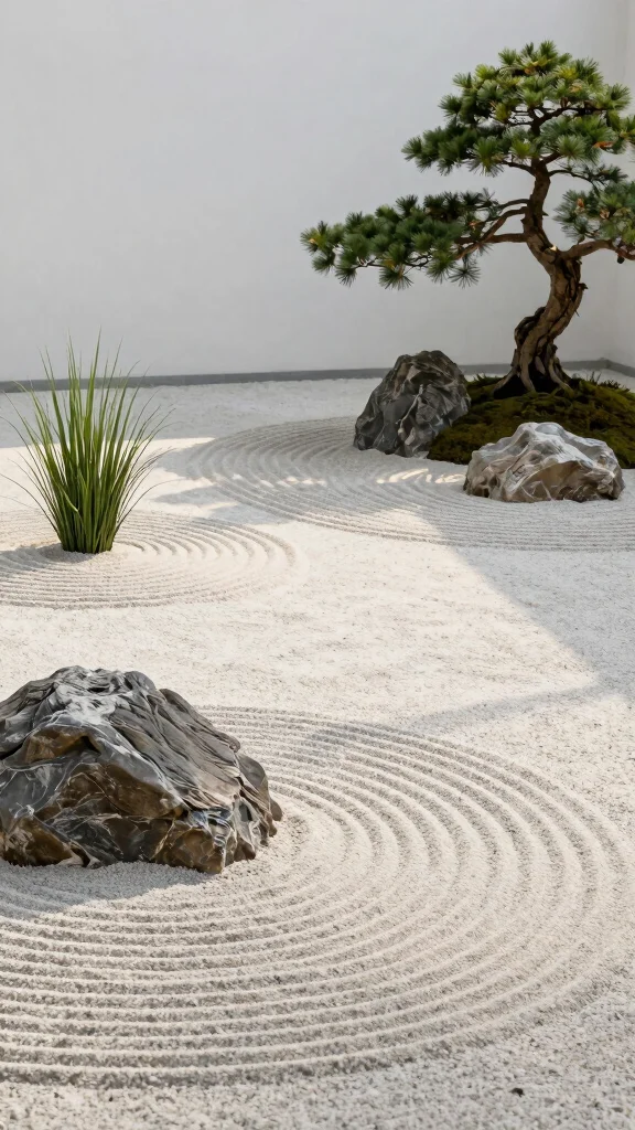 25 Simple Yet Beautiful Low-Maintenance Garden Designs That Will Make You Smile! - 4. Minimalist Zen Garden 1
