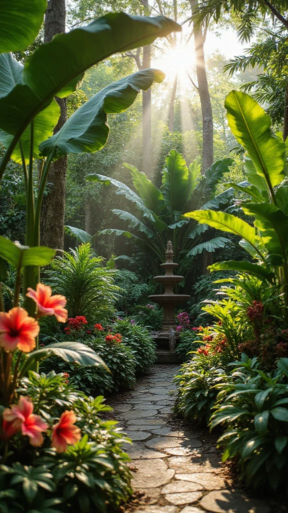 25 Simple Yet Beautiful Low-Maintenance Garden Designs That Will Make You Smile! - 7. Tropical Oasis 1