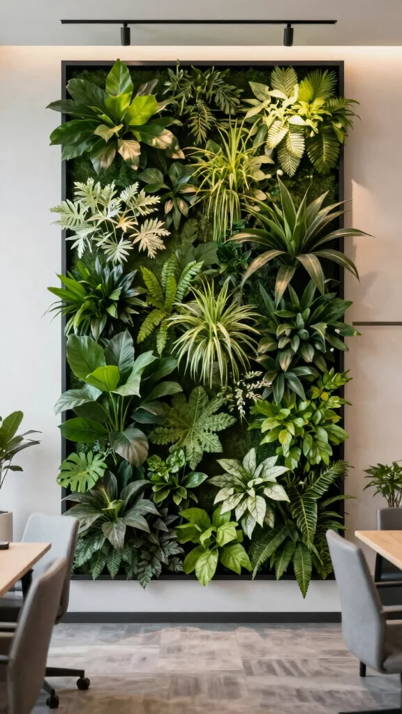 25 Space-Saving Vertical Gardening Ideas You Never Knew You Needed! - 20. Green Wall Panels 1