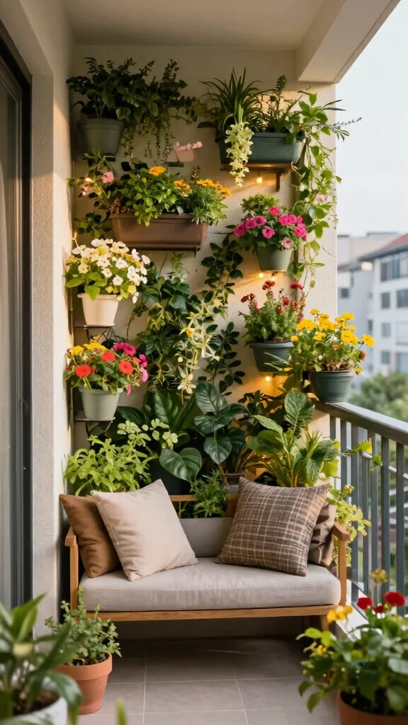 25 Space-Saving Vertical Gardening Ideas You Never Knew You Needed! - 23. Balcony Vertical Gardens 1