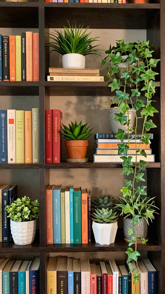 25 Space-Saving Vertical Gardening Ideas You Never Knew You Needed! - 5. Bookshelf Planters 1