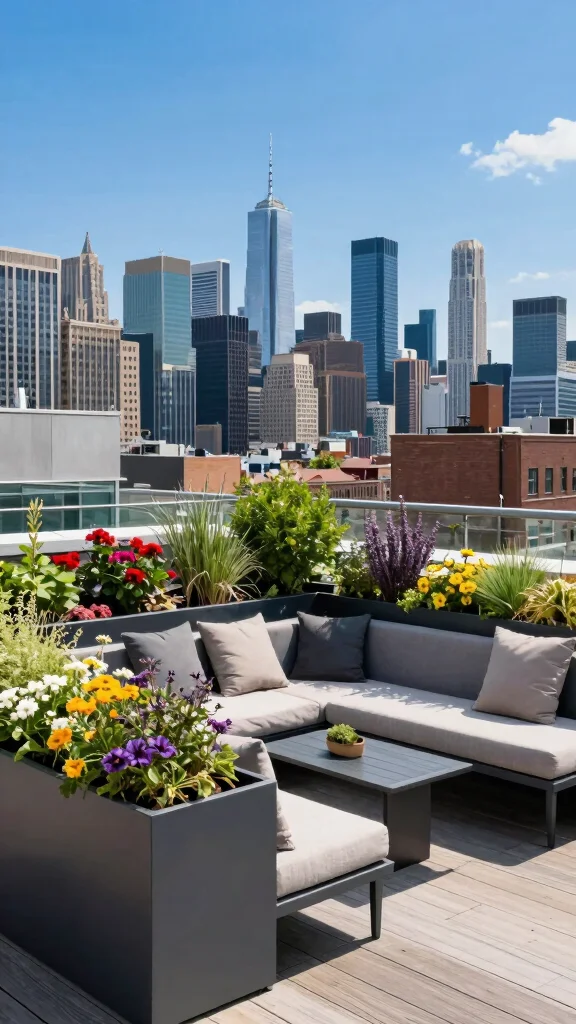 25 Urban Gardening Ideas That Will Maximize Your Space (Check Out #4!) - 11. Roof Decks with Planters 1