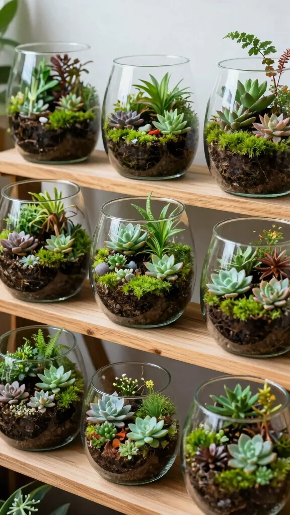 25 Urban Gardening Ideas That Will Maximize Your Space (Check Out #4!) - 20. Terrarium Gardens 1