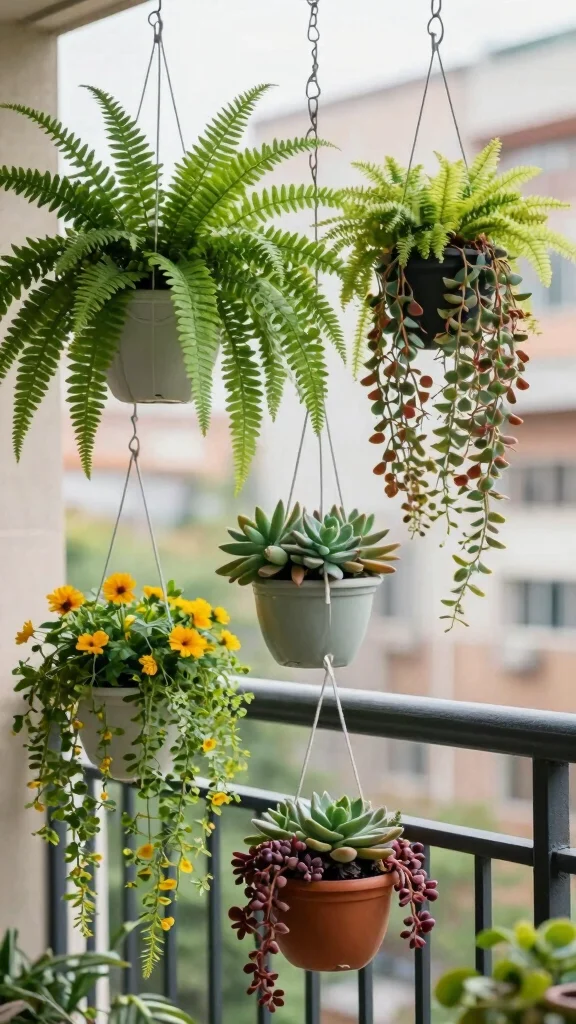 25 Urban Gardening Ideas That Will Maximize Your Space (Check Out #4!) - 3. Hanging Gardens 1