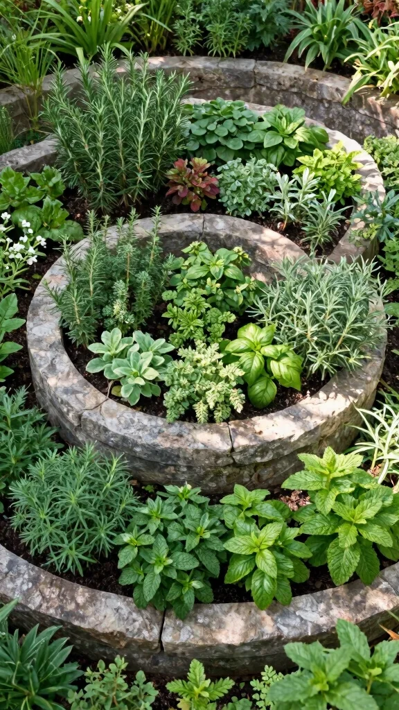 25 Urban Gardening Ideas That Will Maximize Your Space (Check Out #4!) - 5. Herb Spiral Gardens 1