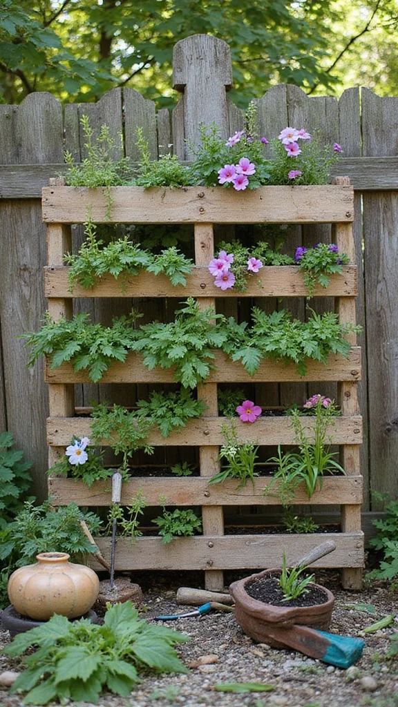 25 Urban Gardening Ideas That Will Maximize Your Space (Check Out #4!) - 6. DIY Pallet Gardens 1