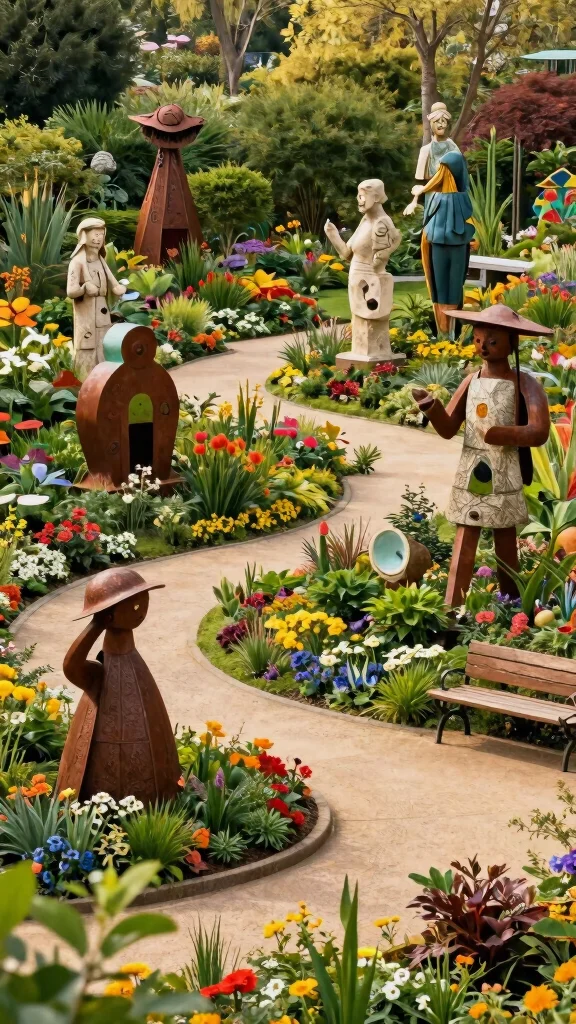 25 Whimsical Garden Decorations That Will Brighten Your Outdoor Space! - 10. Outdoor Art Installations 1