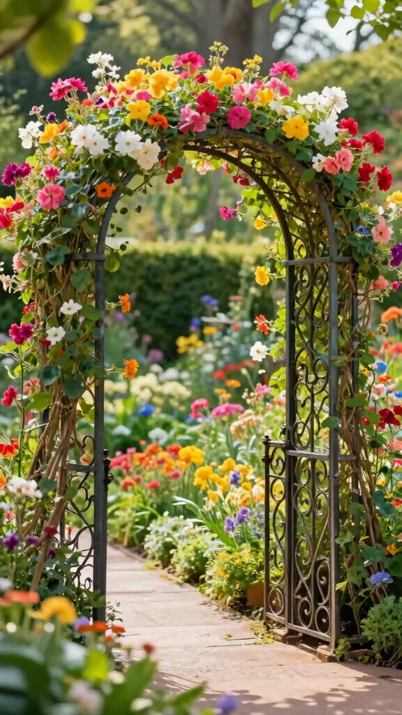 25 Whimsical Garden Decorations That Will Brighten Your Outdoor Space! - 17. Whimsical Garden Arches 1