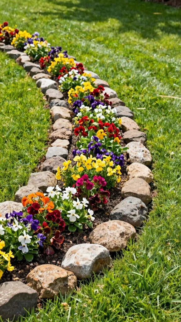 27 DIY Landscape Projects for Small Spaces That Are Super Easy! - 10. Decorative Garden Edging 1