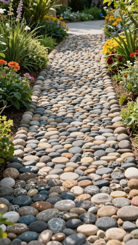 27 DIY Landscape Projects for Small Spaces That Are Super Easy! - 15. Small Decorative Stones 1
