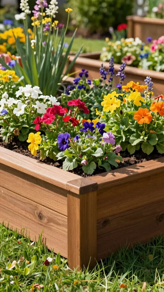27 DIY Landscape Projects for Small Spaces That Are Super Easy! - 16. Raised Flower Beds 1