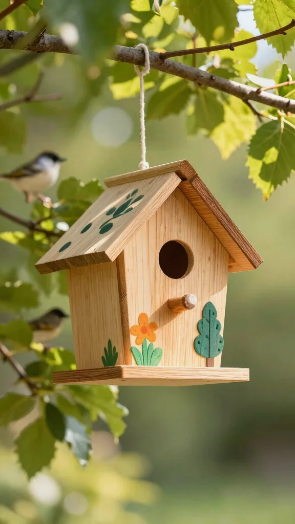 27 DIY Landscape Projects for Small Spaces That Are Super Easy! - 22. DIY Birdhouse 1