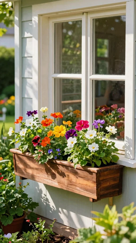 27 DIY Landscape Projects for Small Spaces That Are Super Easy! - 25. Window Box Planters 1