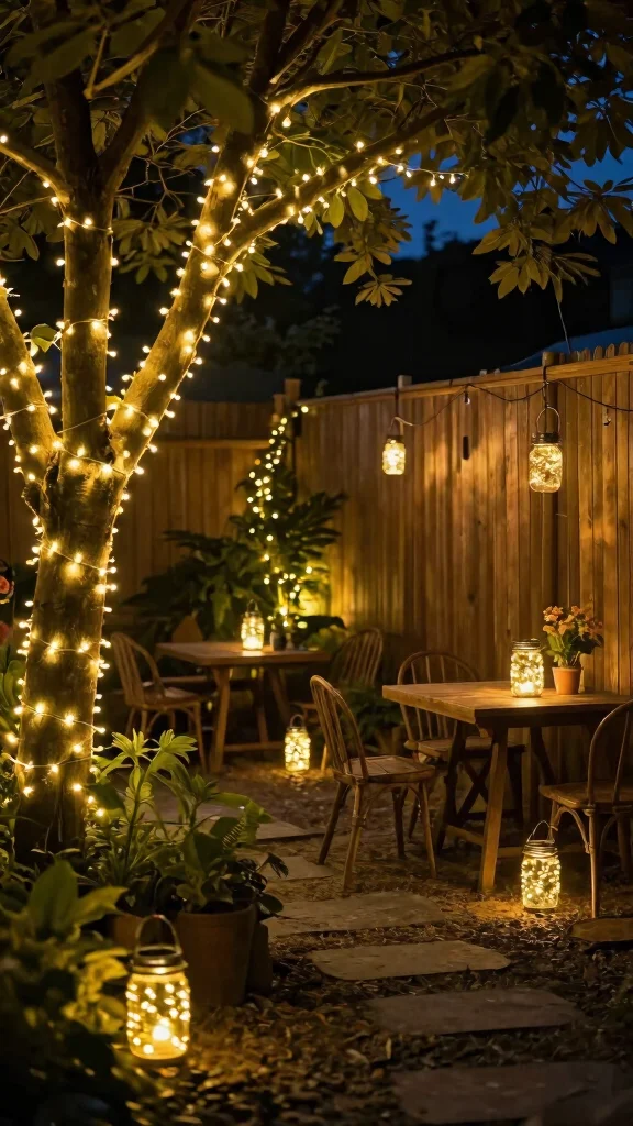 27 DIY Landscape Projects for Small Spaces That Are Super Easy! - 6. DIY Outdoor Lighting 1