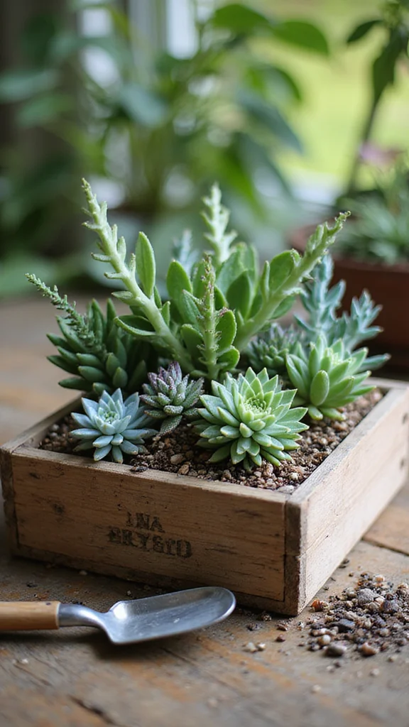 27 DIY Landscape Projects for Small Spaces That Are Super Easy! - 7. Succulent Garden 1