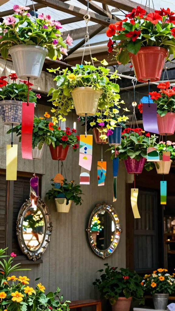 27 Seasonal Garden Furniture Tips That Will Keep Your Outdoor Space Inviting All Year Long! - 16. Hang Decorative Items 1