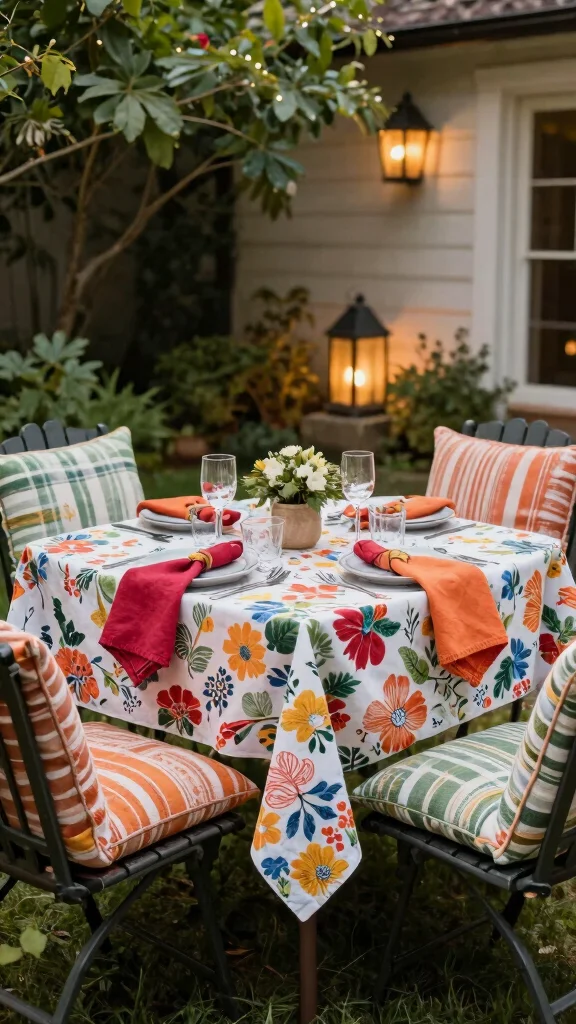 27 Seasonal Garden Furniture Tips That Will Keep Your Outdoor Space Inviting All Year Long! - 3. Add Seasonal Textiles 1