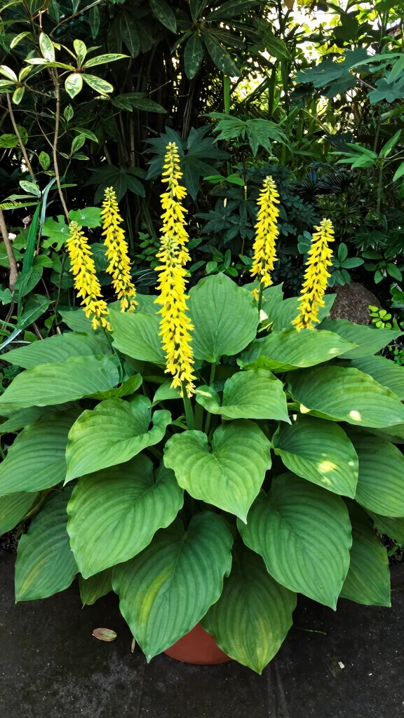 27 Shade Perennials for Pots That Will Bring Life to Your Outdoor Space! - 13. Ligularia: The Leopard Plant 1