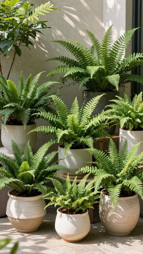 27 Shade Perennials for Pots That Will Bring Life to Your Outdoor Space! - 3. Ferns: Nature’s Elegance 1