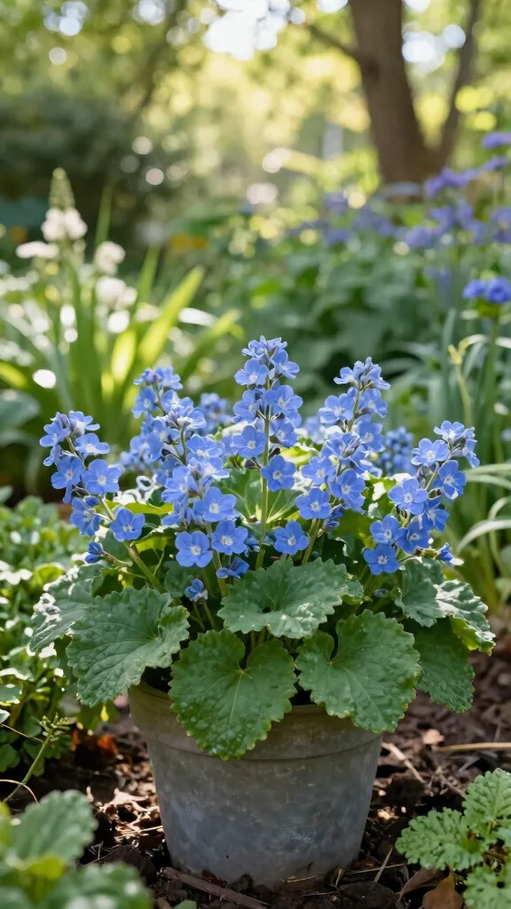 27 Shade Perennials for Pots That Will Bring Life to Your Outdoor Space! - 4. Brunnera Macrophylla: The Siberian Bugloss 1