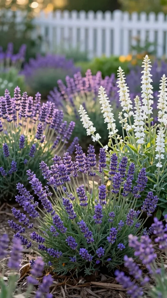 27 Unique Perennial Flower Pairings That Will Spark Your Garden Creativity! - 1. Lavender & White Salvia 1