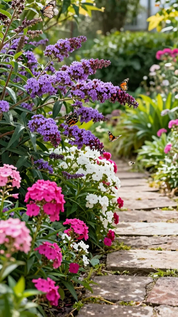 27 Unique Perennial Flower Pairings That Will Spark Your Garden Creativity! - 14. Butterfly Bush & Phlox 1