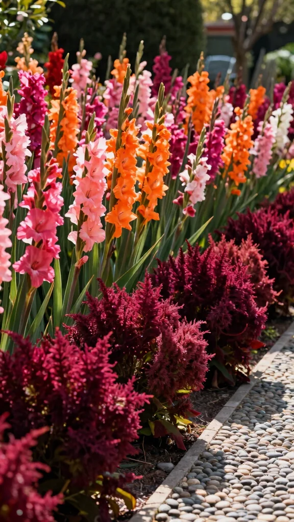27 Unique Perennial Flower Pairings That Will Spark Your Garden Creativity! - 17. Gladiolus & Amaranth 1