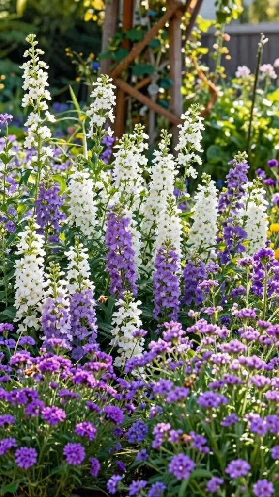 27 Unique Perennial Flower Pairings That Will Spark Your Garden Creativity! - 20. Sweet Alyssum & Verbena 1