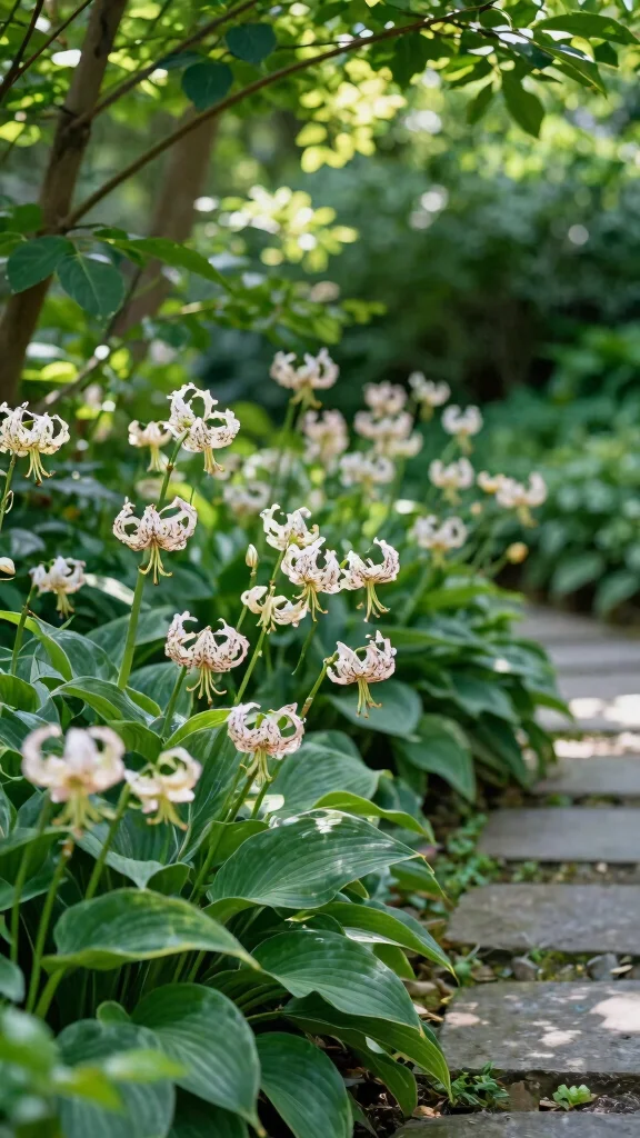 27 Unique Perennial Flower Pairings That Will Spark Your Garden Creativity! - 23. Toad Lily & Hostas 1
