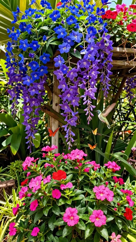 27 Unique Perennial Flower Pairings That Will Spark Your Garden Creativity! - 25. Lobelia & Pentas 1
