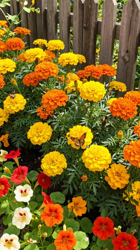 27 Unique Perennial Flower Pairings That Will Spark Your Garden Creativity! - 26. Marigold & Nasturtium 1