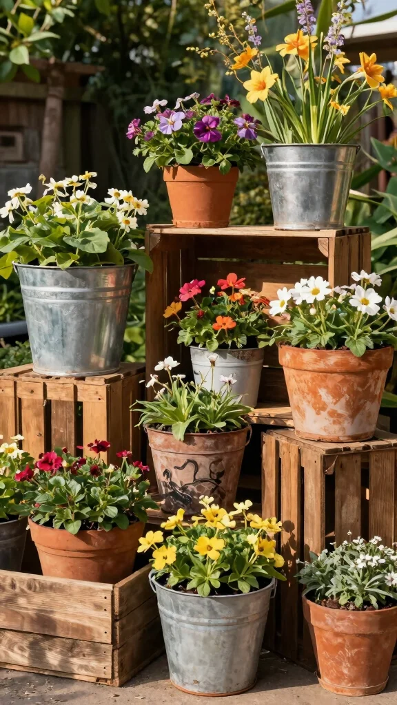 9 Modern Easy-Care Landscaping Container Garden Ideas You Won't Believe! - 3. Unique Containers: Think Outside the Pot! 1