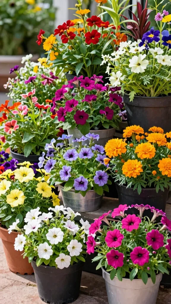 9 Modern Easy-Care Landscaping Container Garden Ideas You Won't Believe! - 6. Seasonal Color with Annual Fillers 1