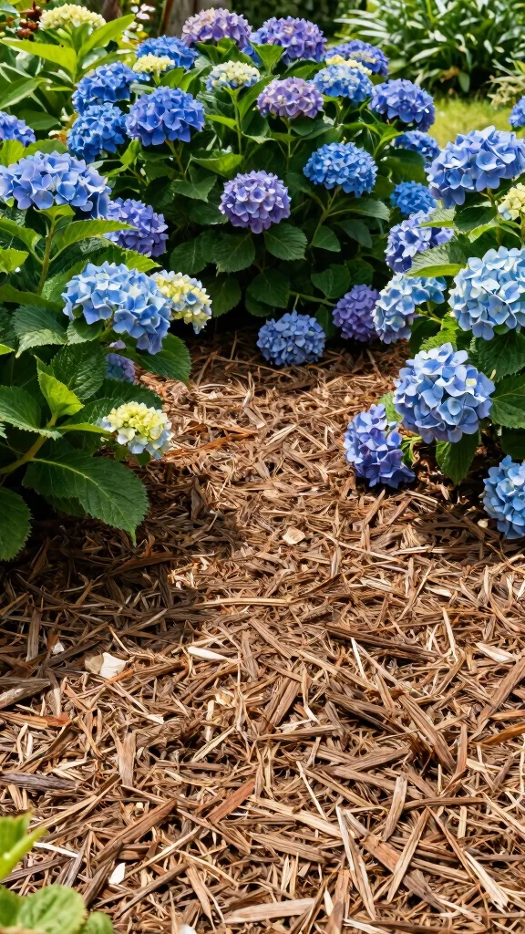 Avoid These 19 Common Hydrangea Care Mistakes for a Gorgeous Garden! - 17. Not Using Mulch 1